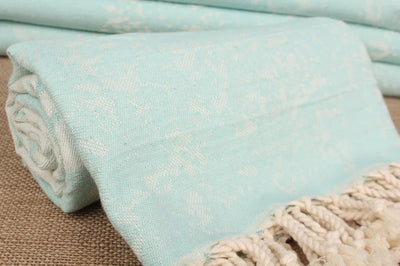 Green Mint Turtle Turkish Beach Towel