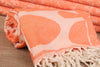 Orange Turtle Turkish Beach Towel