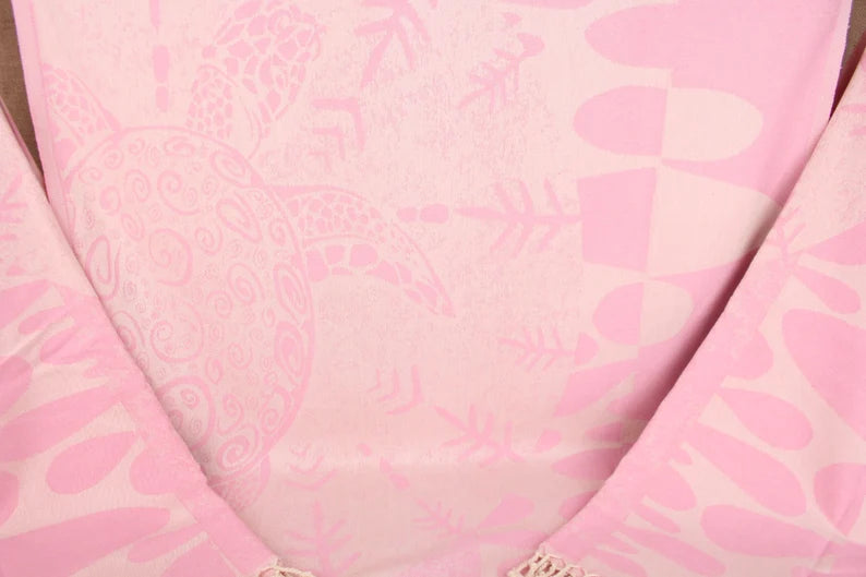 Pink Turtle Turkish Beach Towel