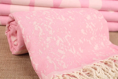 Pink Turtle Turkish Beach Towel