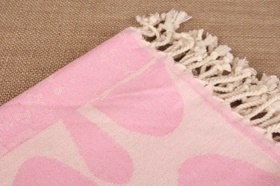 Pink Turtle Turkish Beach Towel