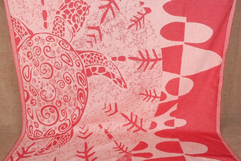 turkish-beach-towel-turtle-red