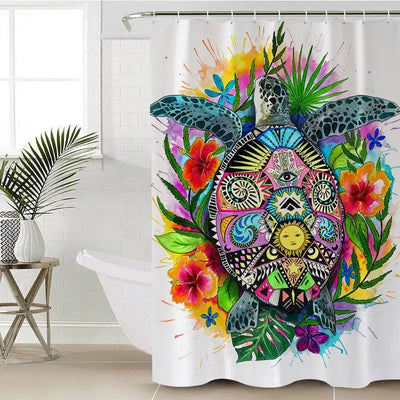 Turtle Mystic Shower Curtain