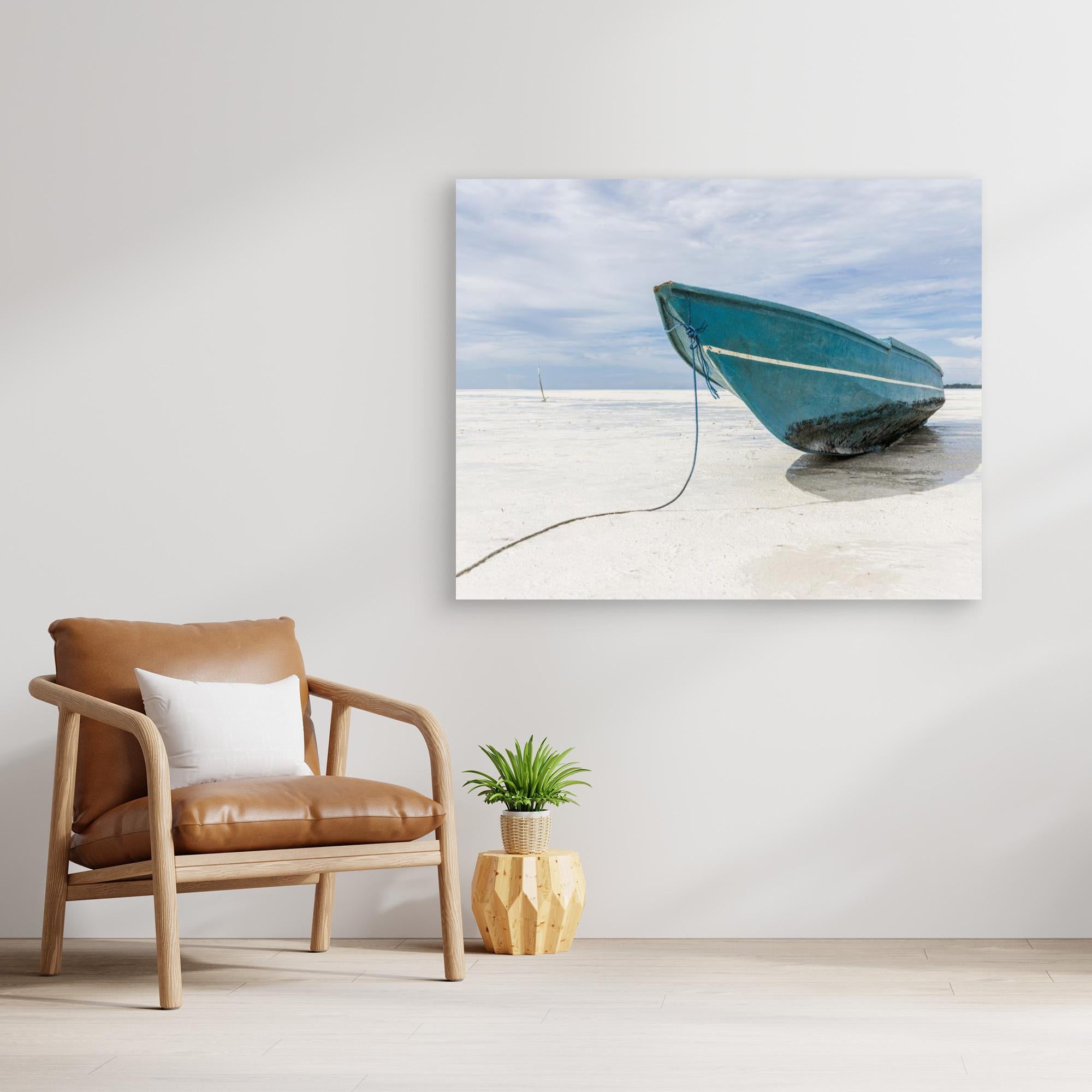 Canvas Print - Boat at the Beach by Photolovers