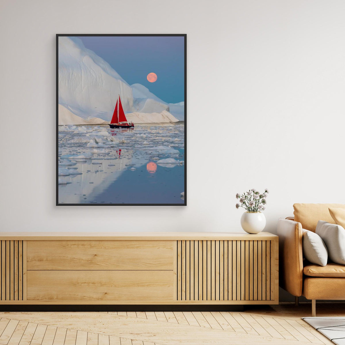 Canvas Print - Greenland Night by Marc Pelissier