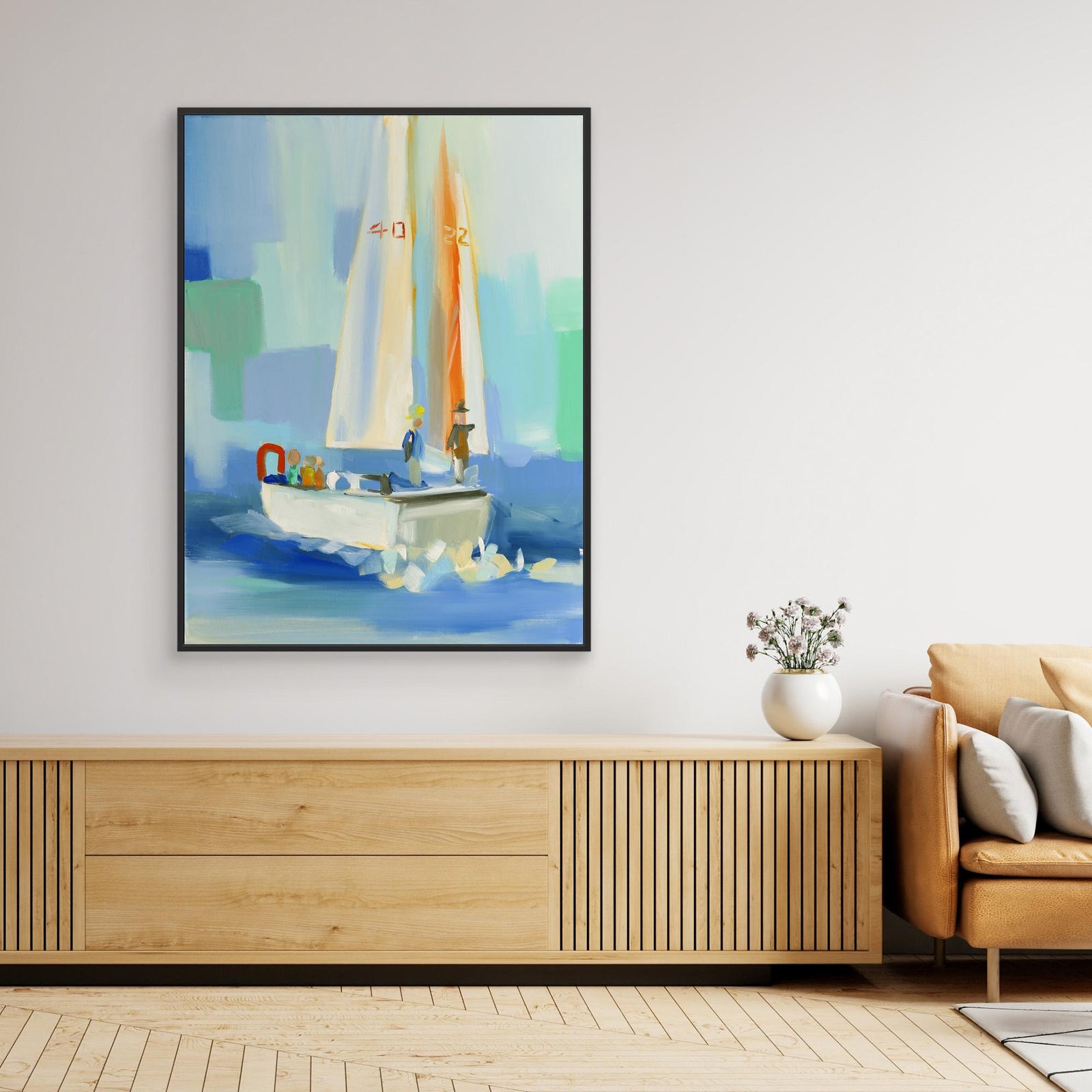 Canvas Print - Sailboat by Jenny Westenhofer