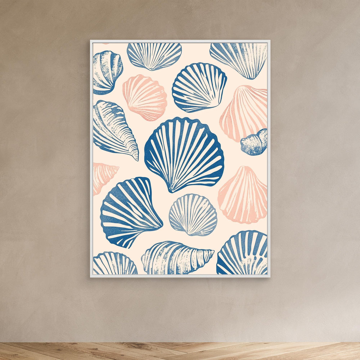 Canvas Print - Seashell Pattern by Melloi Art Prints