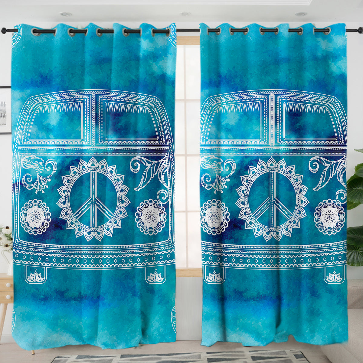 The Beach Bus Curtains