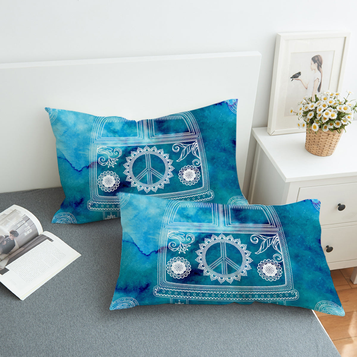 The Beach Bus Pillow Sham