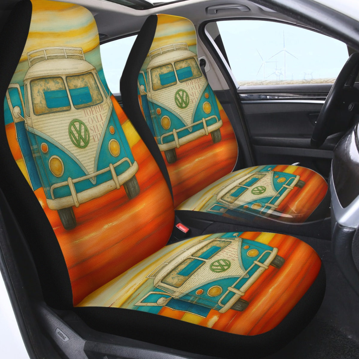 Vee Dub Sunset Car Seat Cover