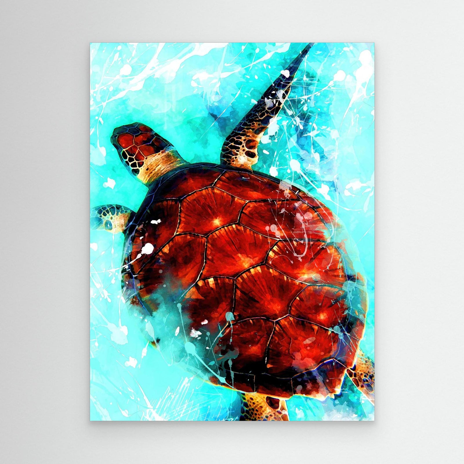 Canvas Print - Turtle Art by Justyna Jaszke