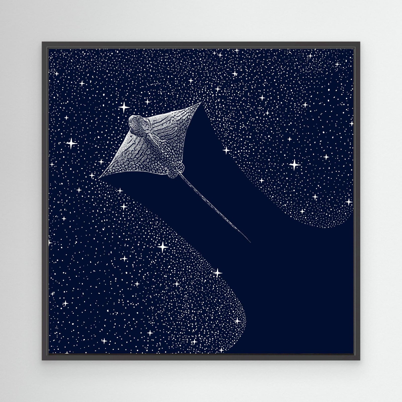 Canvas Print - Starry Ornate Eagle Ray by Alirıza çakir