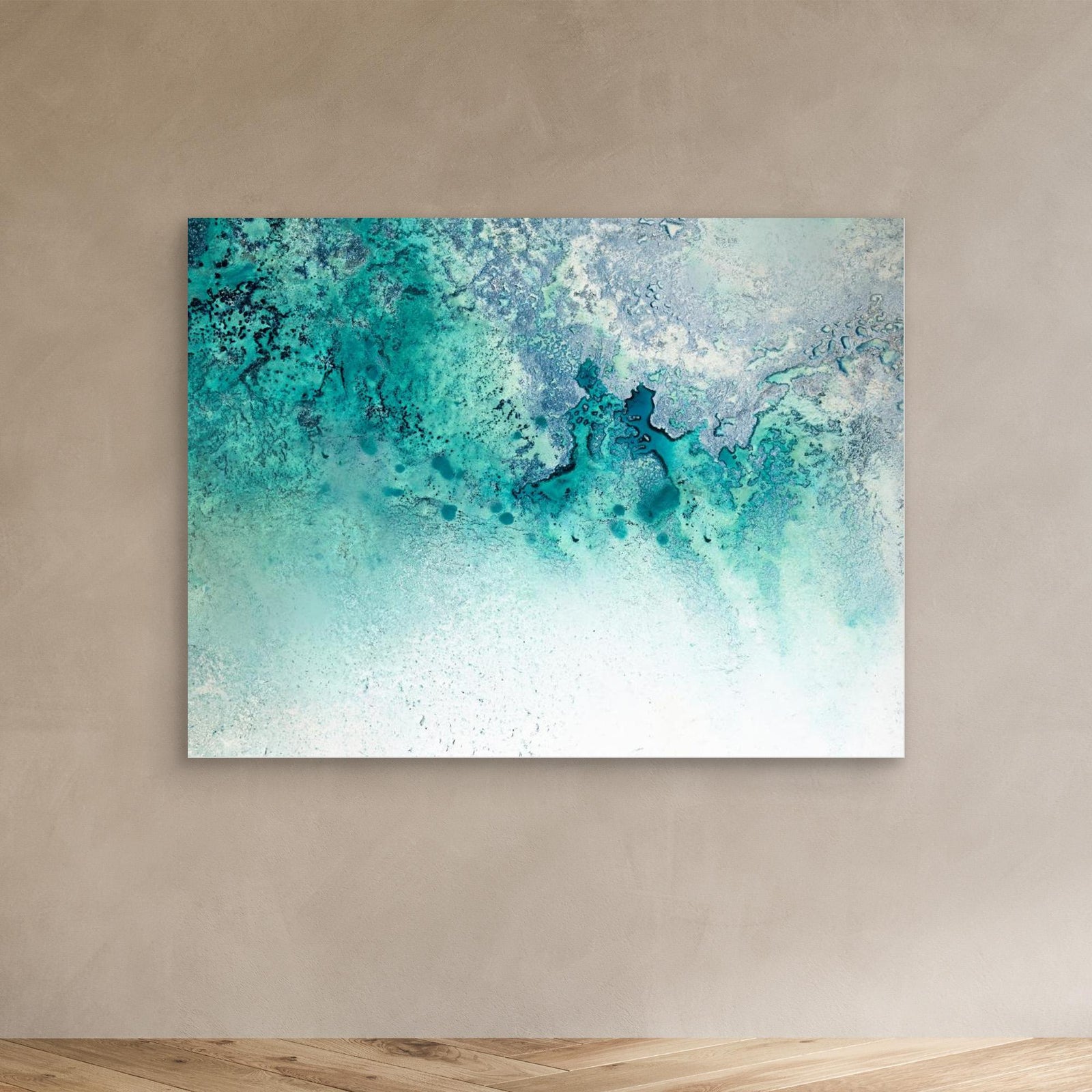 Canvas Print - Turquoise Whispering by Petra Meikle De Vlas
