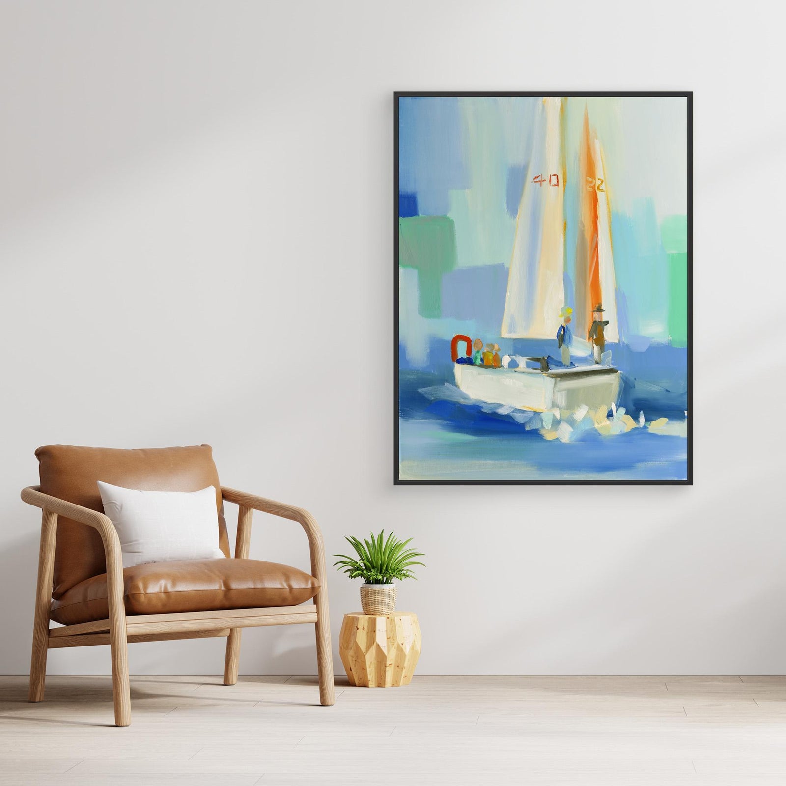 Canvas Print - Sailboat by Jenny Westenhofer