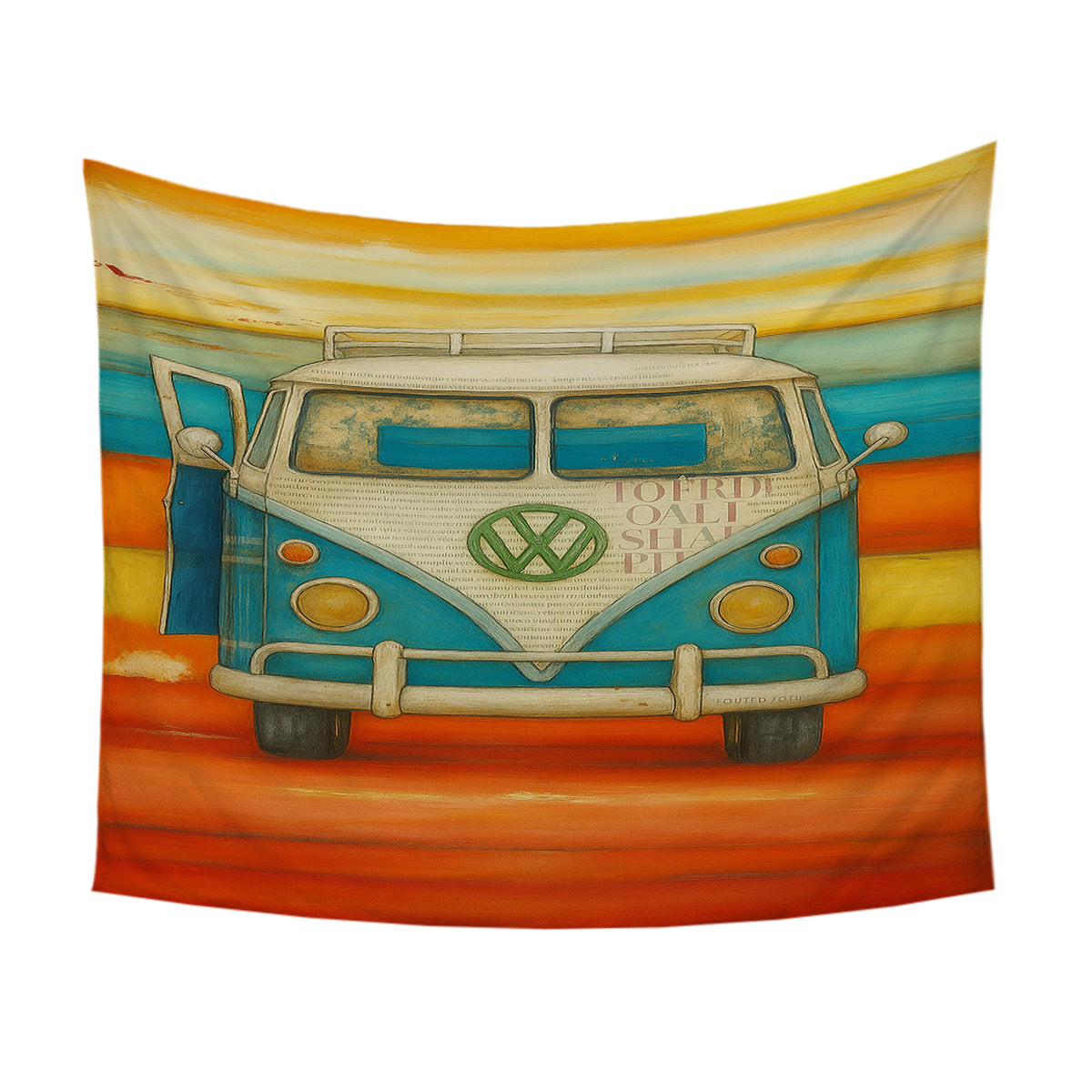 Vee Dub Sunset Duvet Cover Set