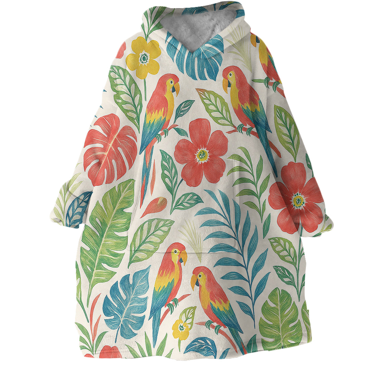 Classic Tropical Wearable Blanket Hoodie