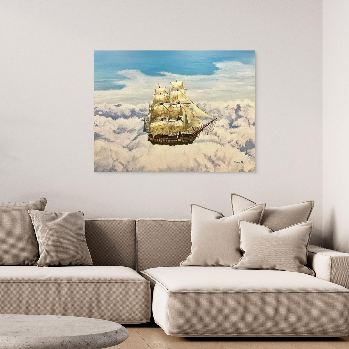 Canvas Print - Sky Sailing by Tom Blood