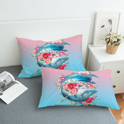 Queen of Whales Bedding Set