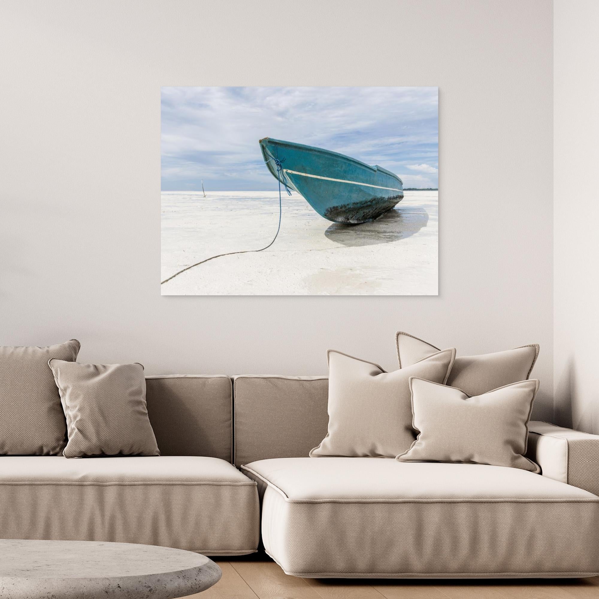 Canvas Print - Boat at the Beach by Photolovers