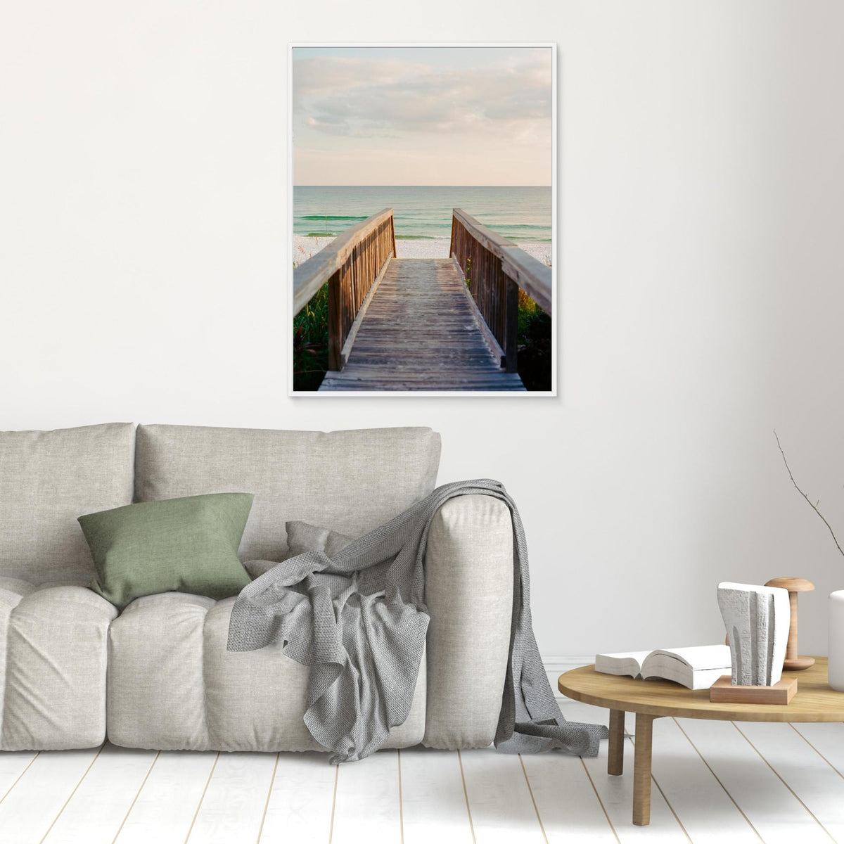Canvas Print - Pastel Ocean Sunset VIII by Bethany Young