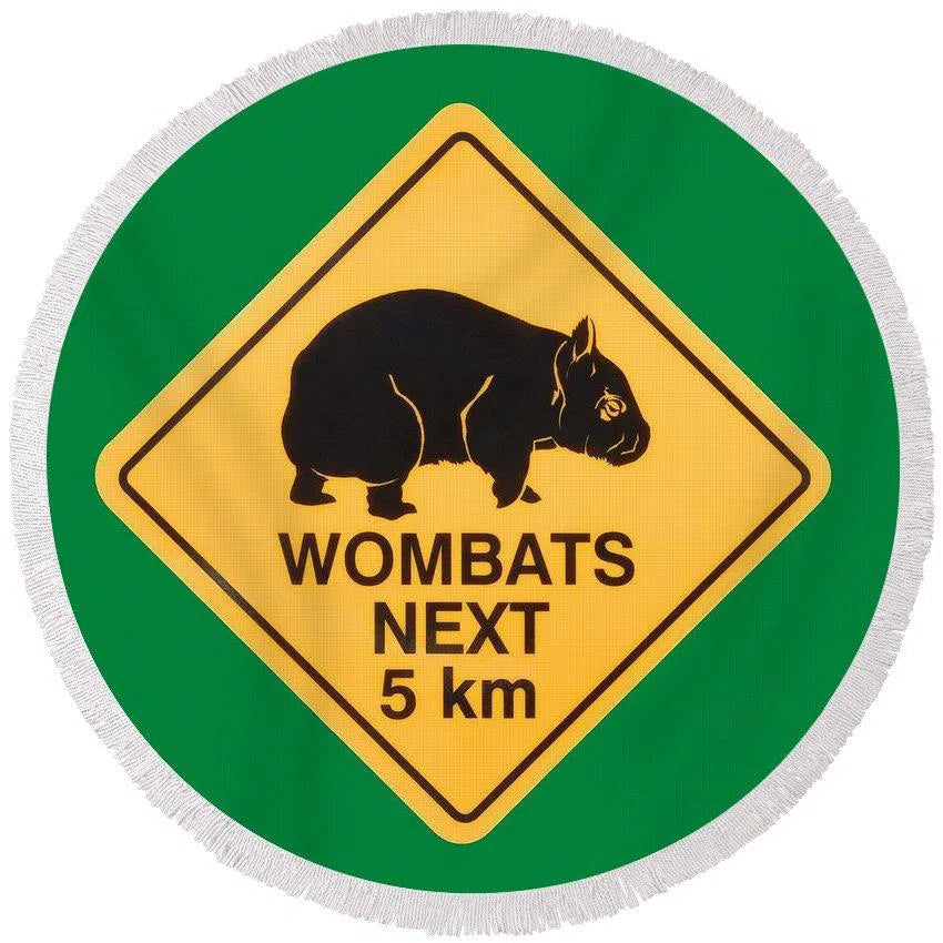 Wombats Road Sign - Baby Size 40&quot;