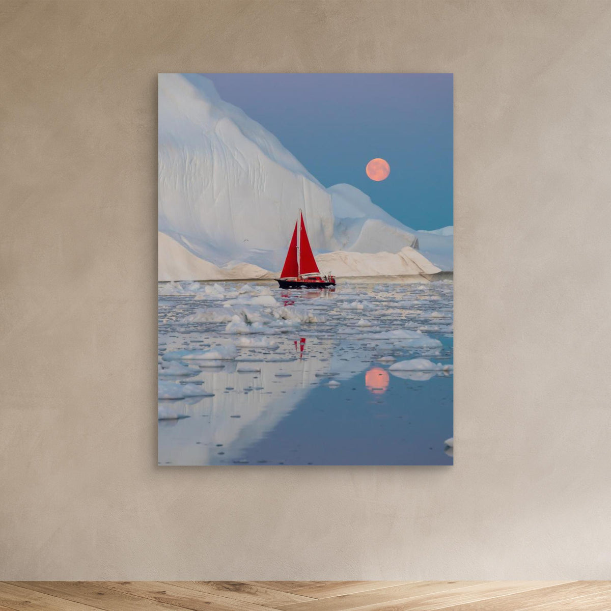 Canvas Print - Greenland Night by Marc Pelissier