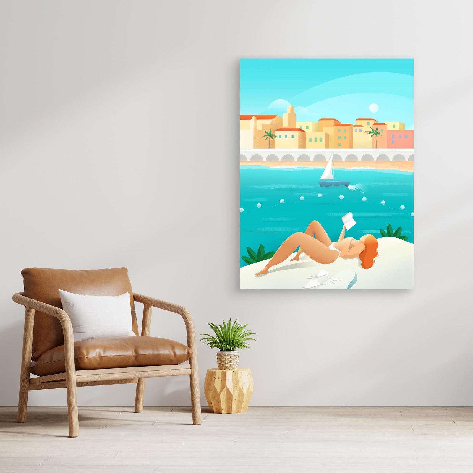 Canvas Print - Cote d'Azur by Petra Lizde