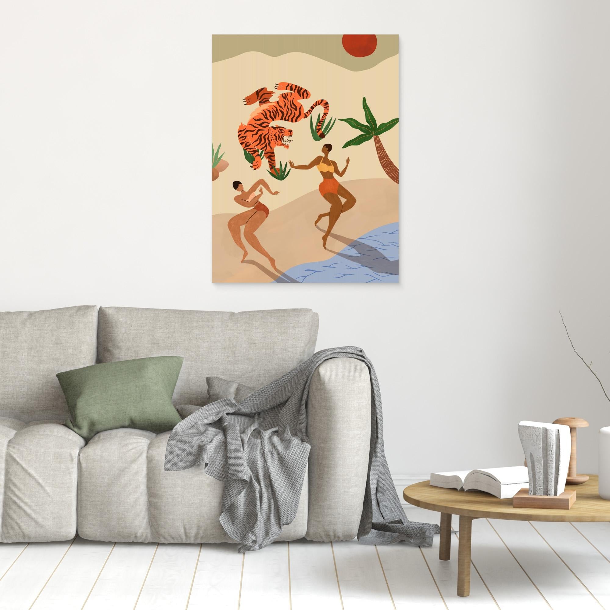 Canvas Print - Dancing Tiger by Arty Guava