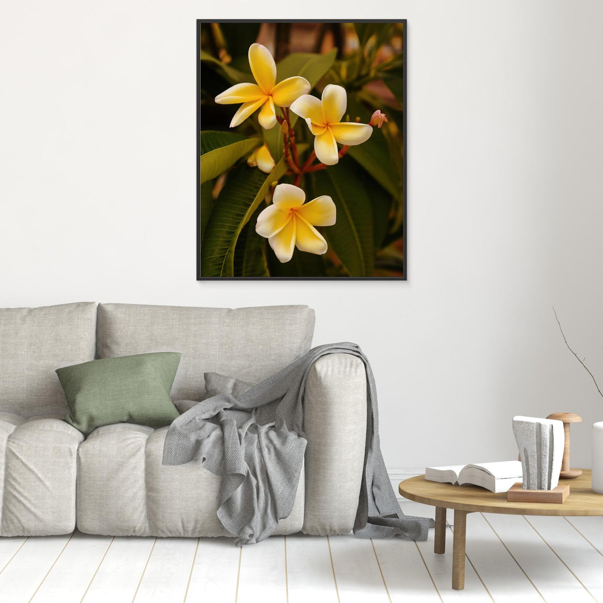 Canvas Print - Plumerias by Del Mundo Imagery