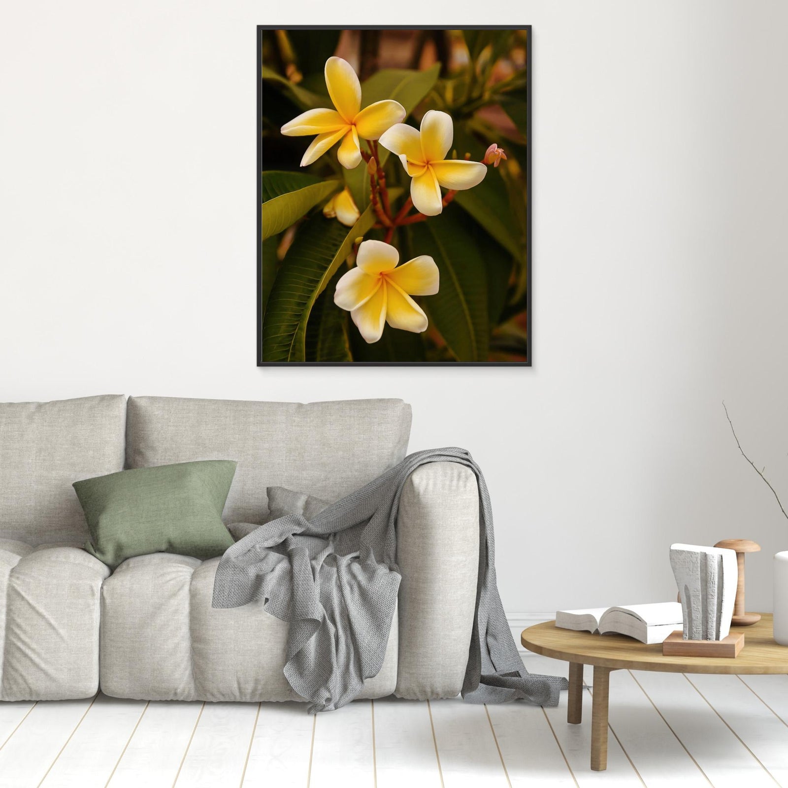 Canvas Print - Plumerias by Del Mundo Imagery