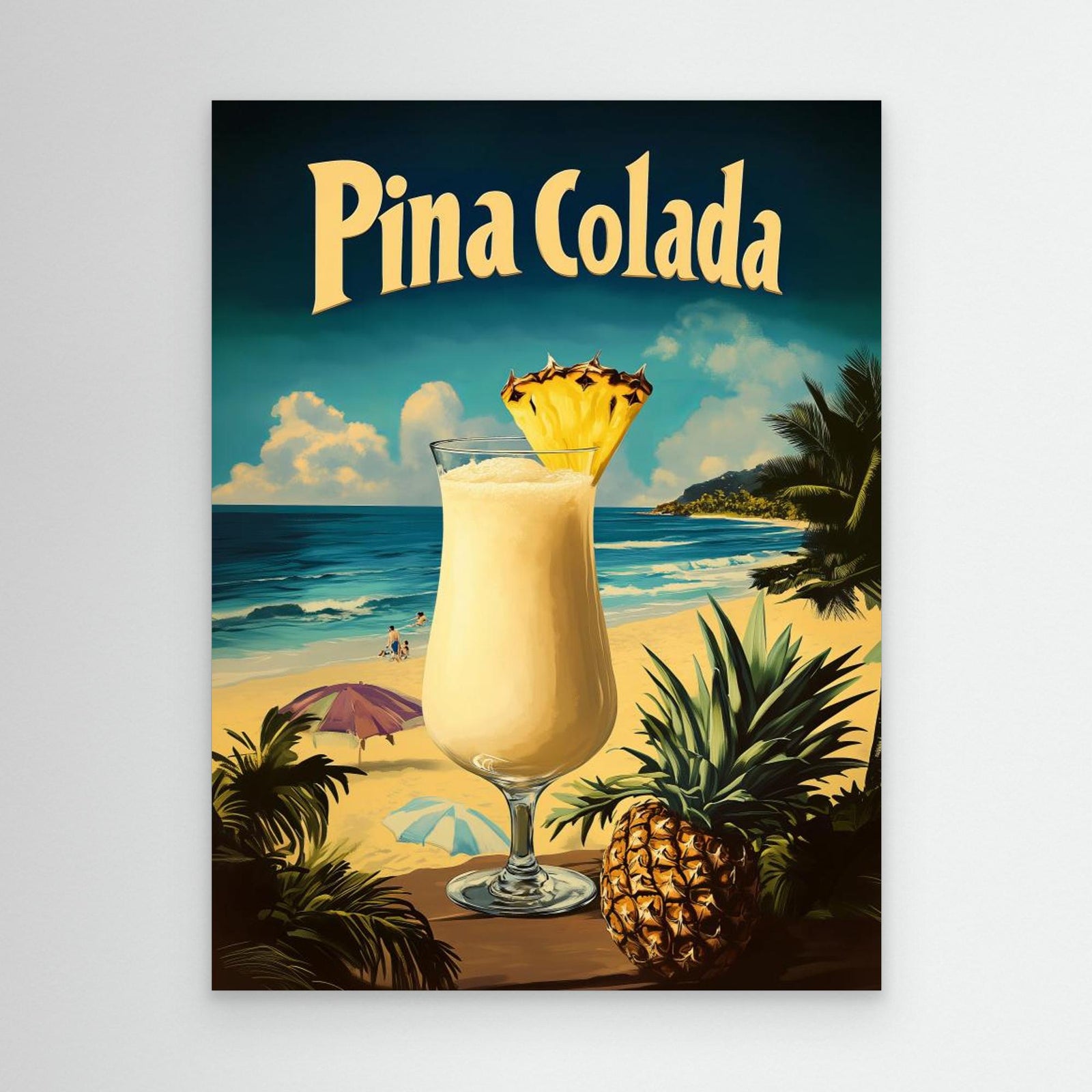 Canvas Print - Pina Colada Vintage by Andreas Magnusson