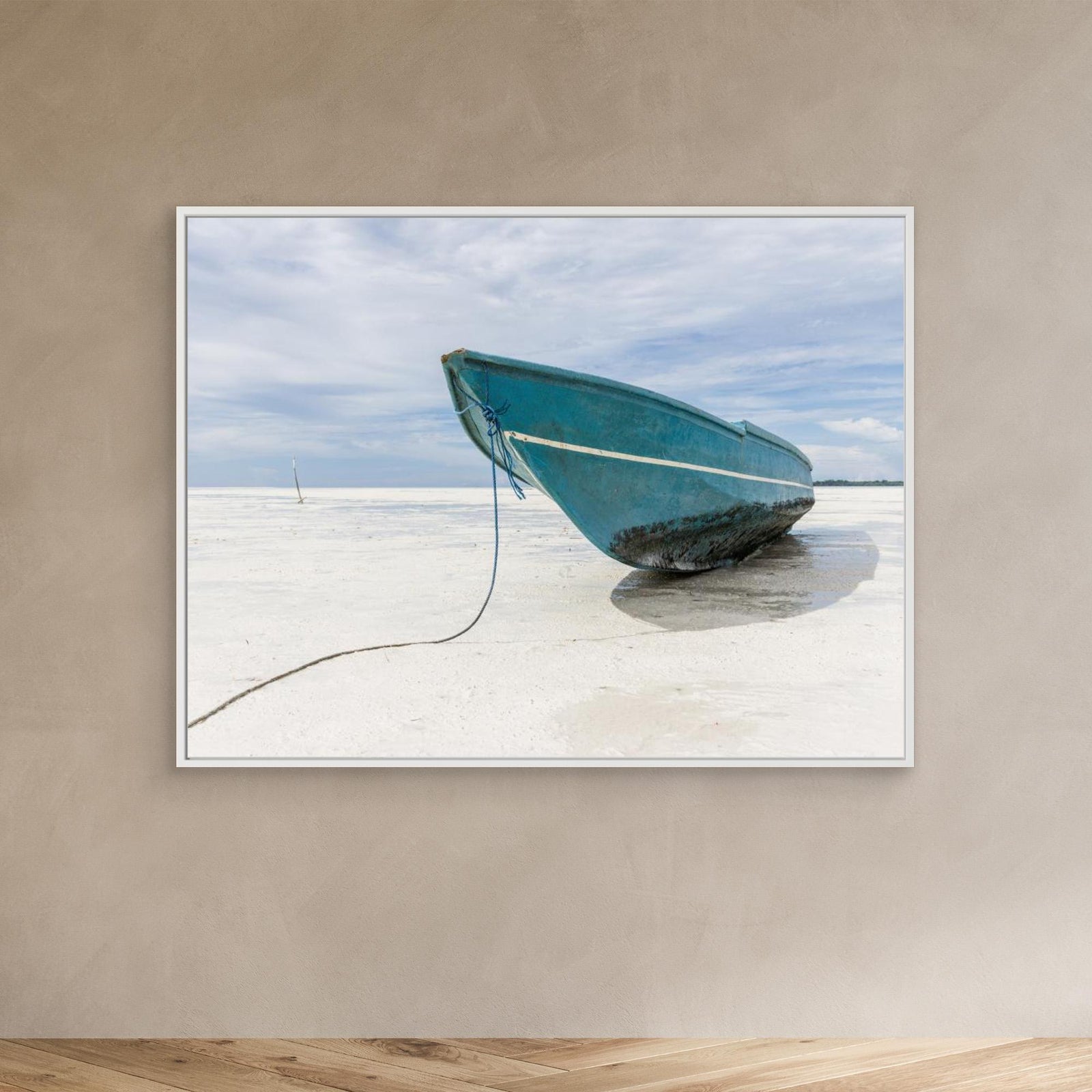 Canvas Print - Boat at the Beach by Photolovers