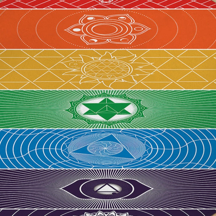 Chakra Yoga Round Area Rug