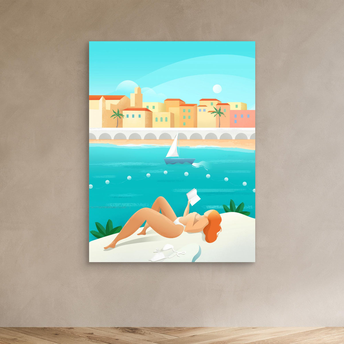 Canvas Print - Cote d&#39;Azur by Petra Lizde
