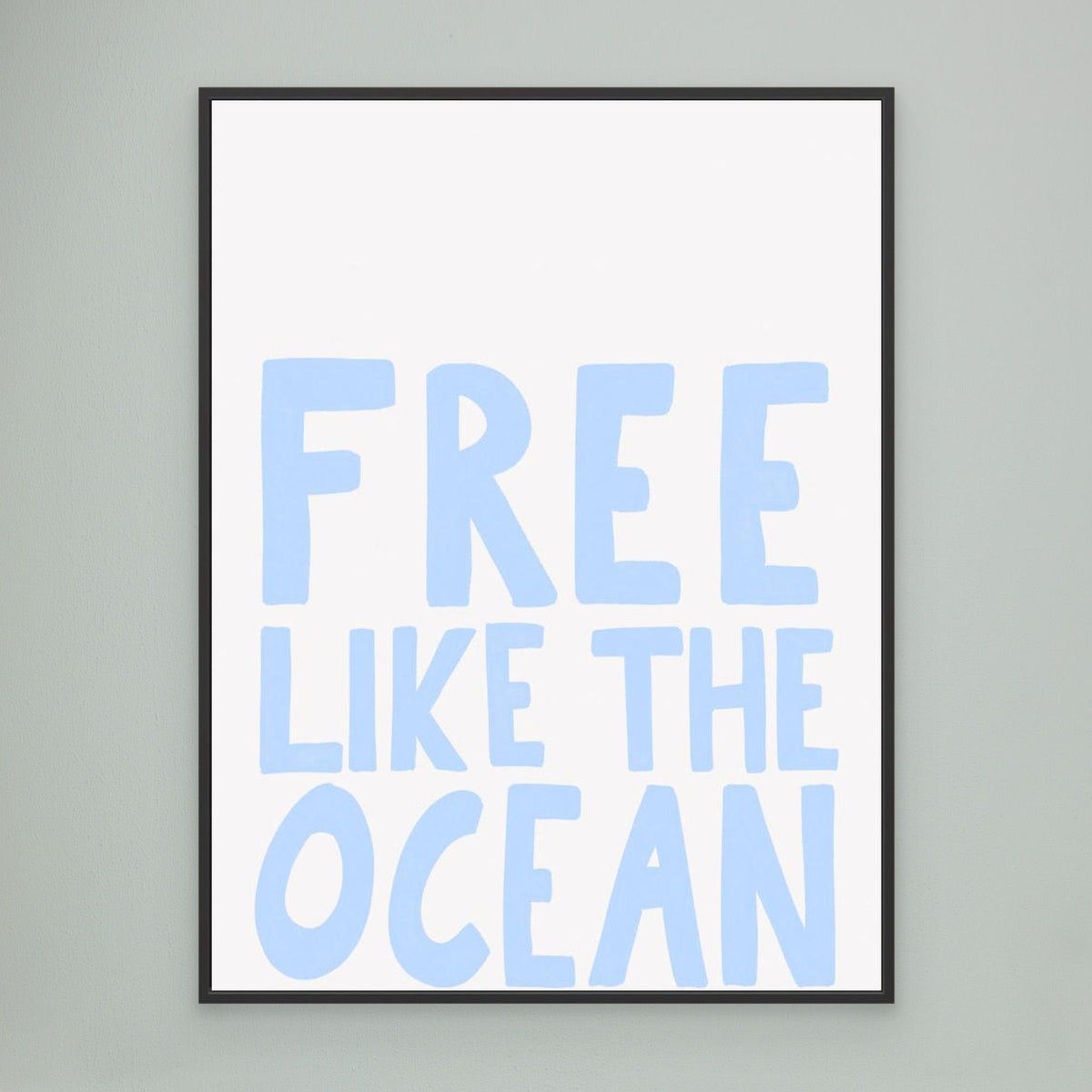 Canvas Print - Free like the Ocean by Athene Fritsch