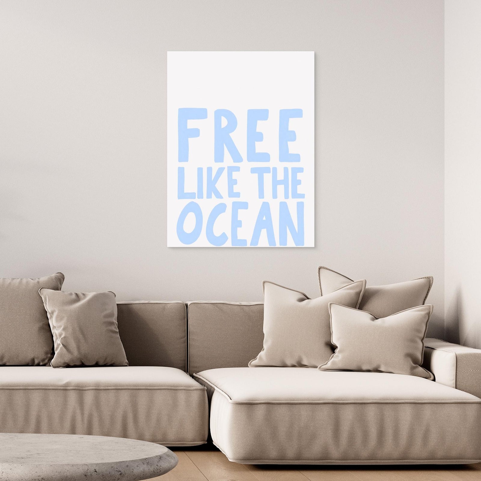 Canvas Print - Free like the Ocean by Athene Fritsch