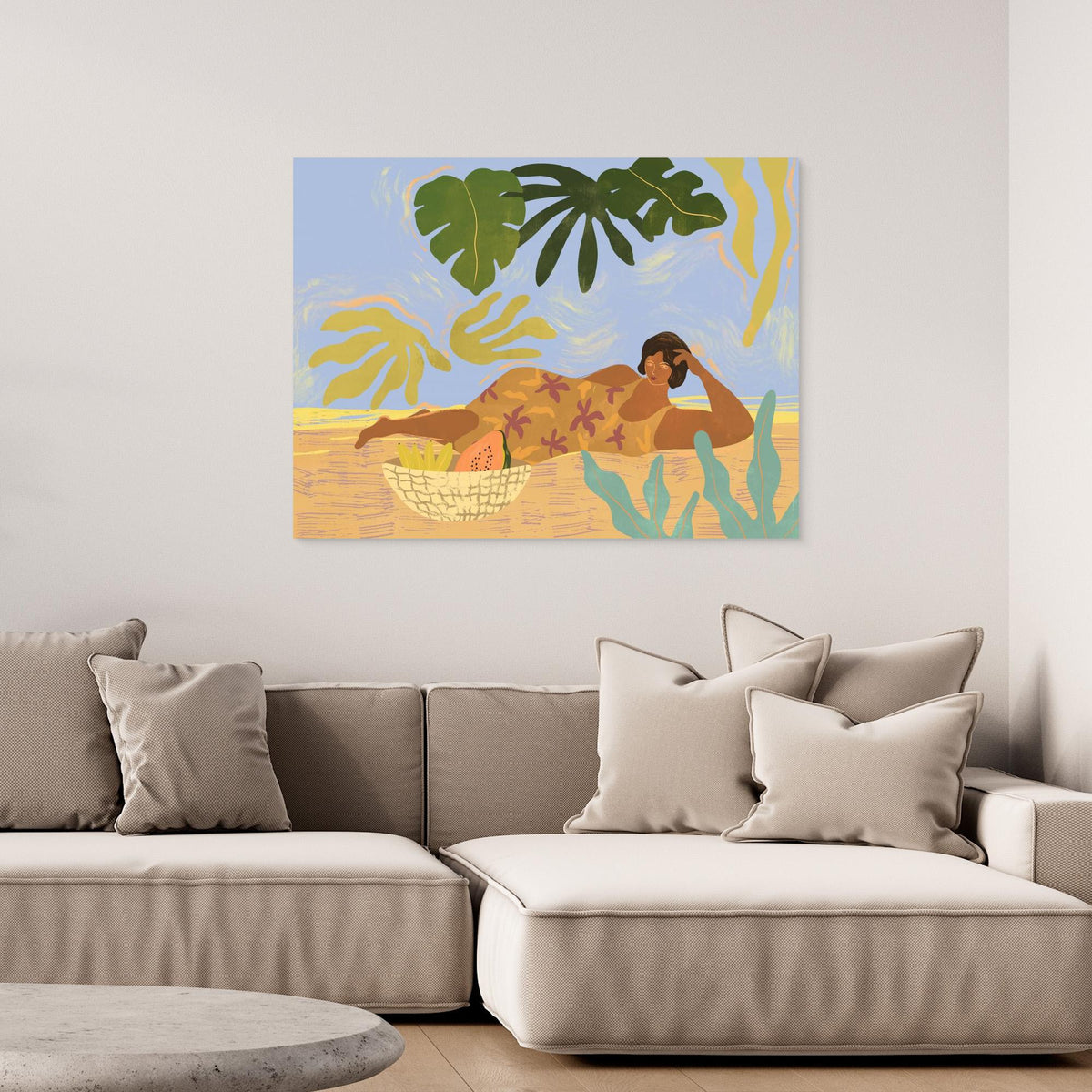 Canvas Print - Lazyday by Arty Guava
