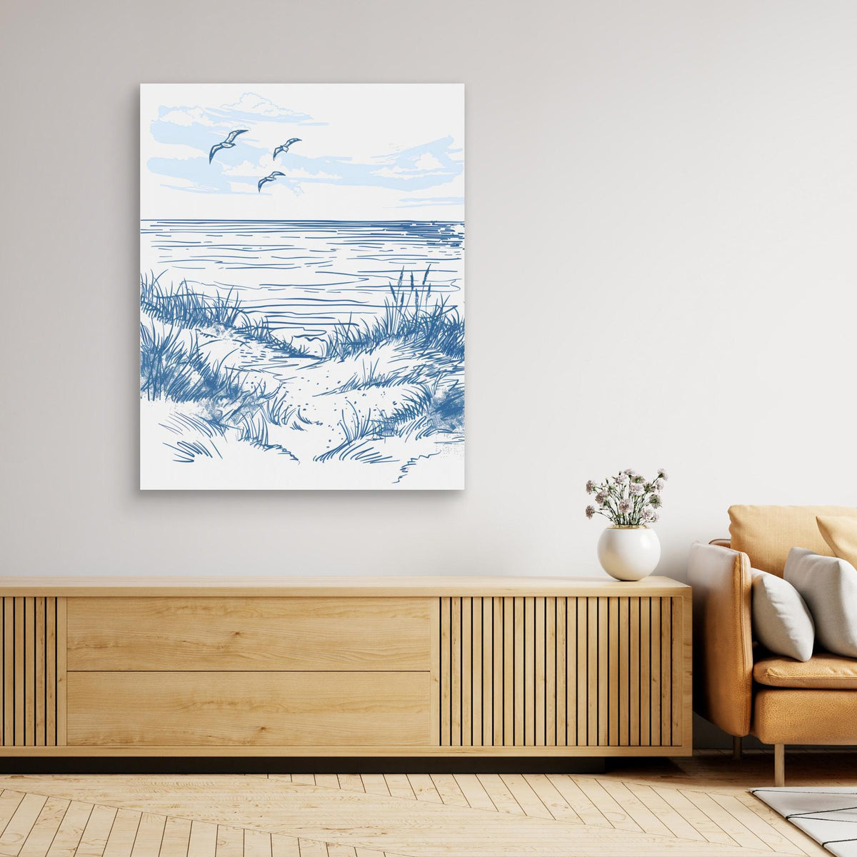 Canvas Print - Seascape Sketch by Jolly And Dash