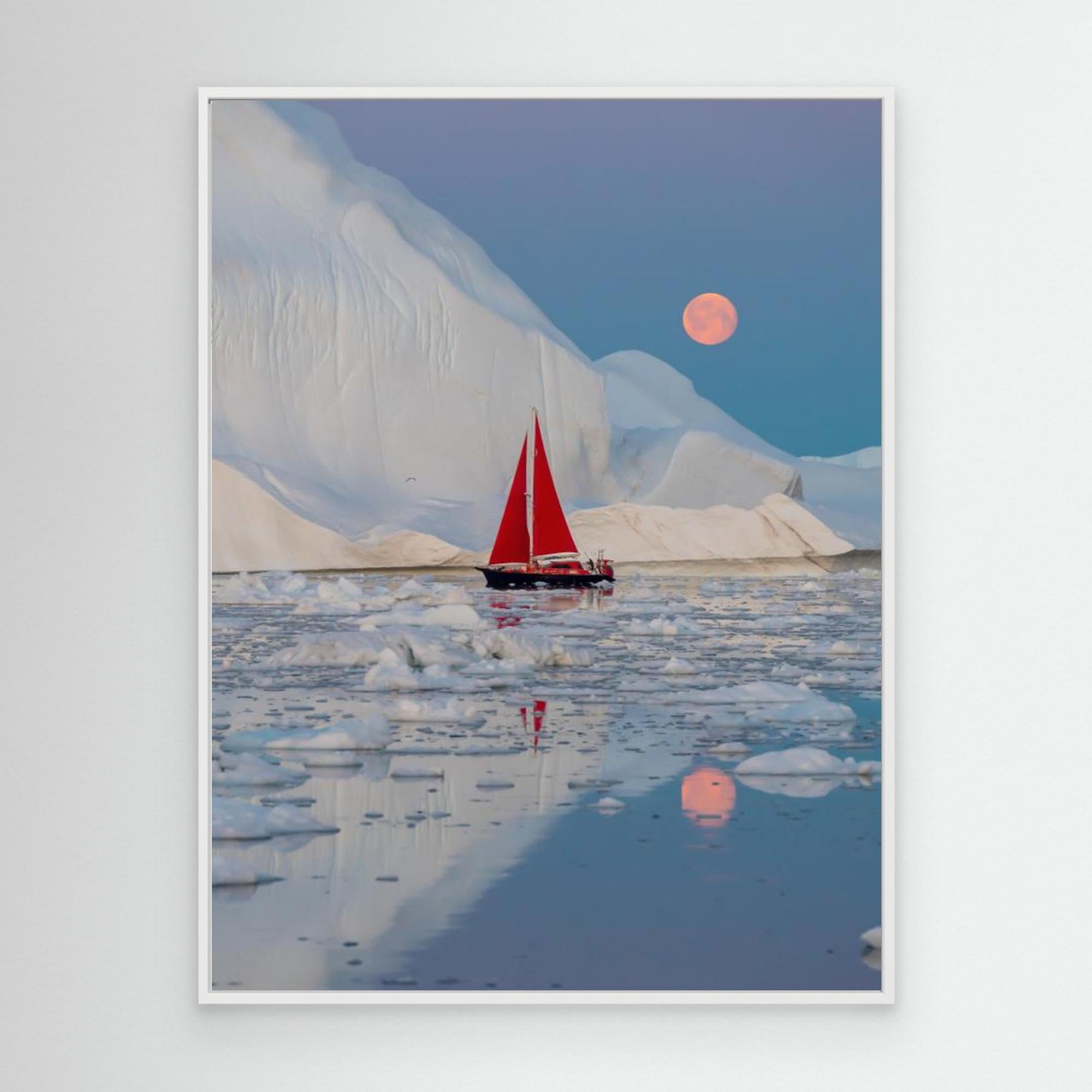 Canvas Print - Greenland Night by Marc Pelissier