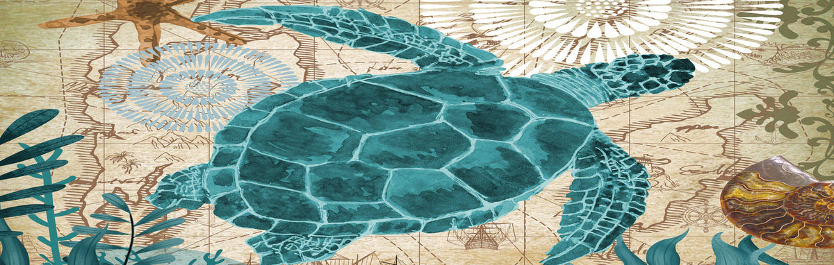 Sea Turtle Love Runner Rug