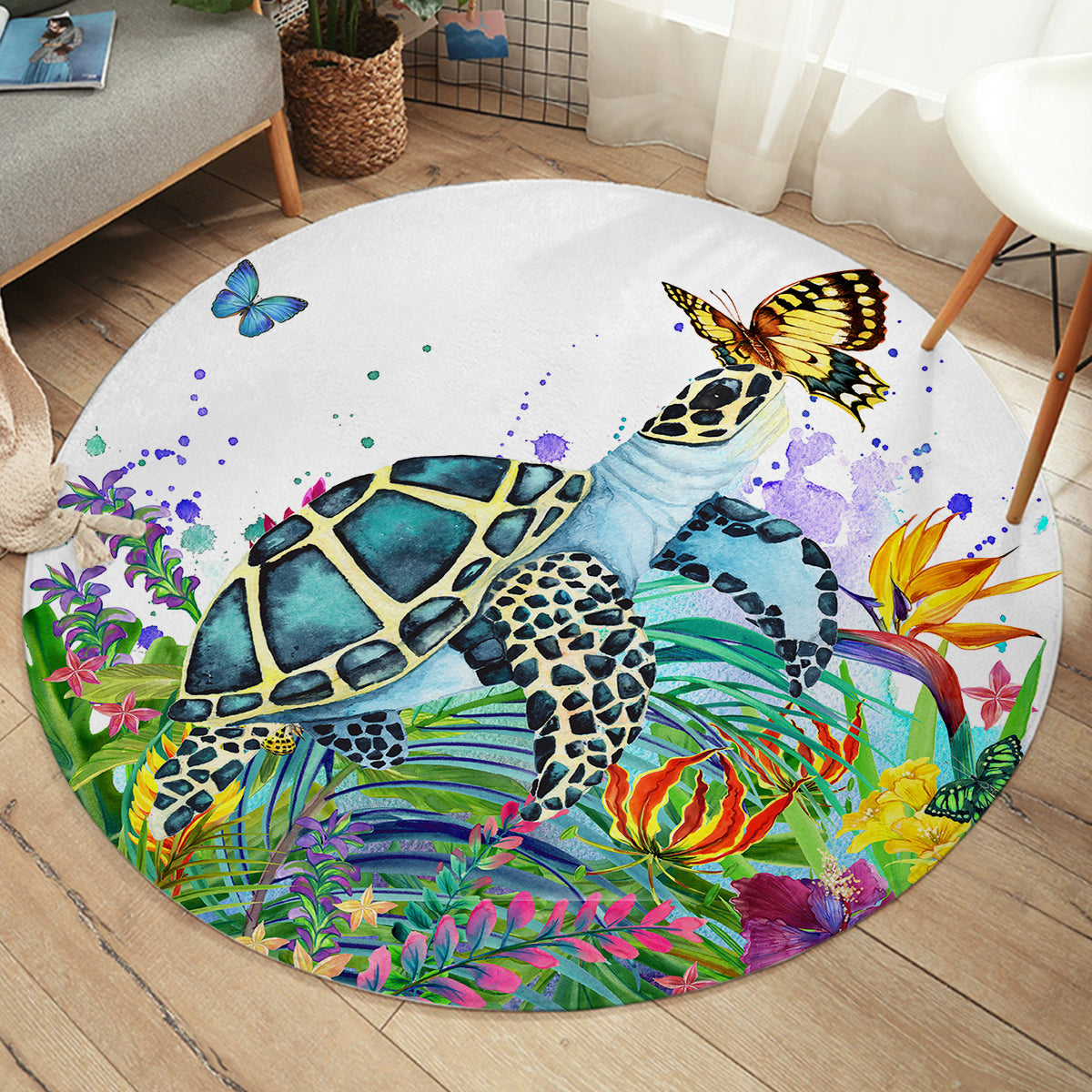 Tortuga Bay Round Area Rug