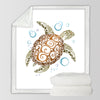 The Great Sea Turtle Soft Sherpa Blanket