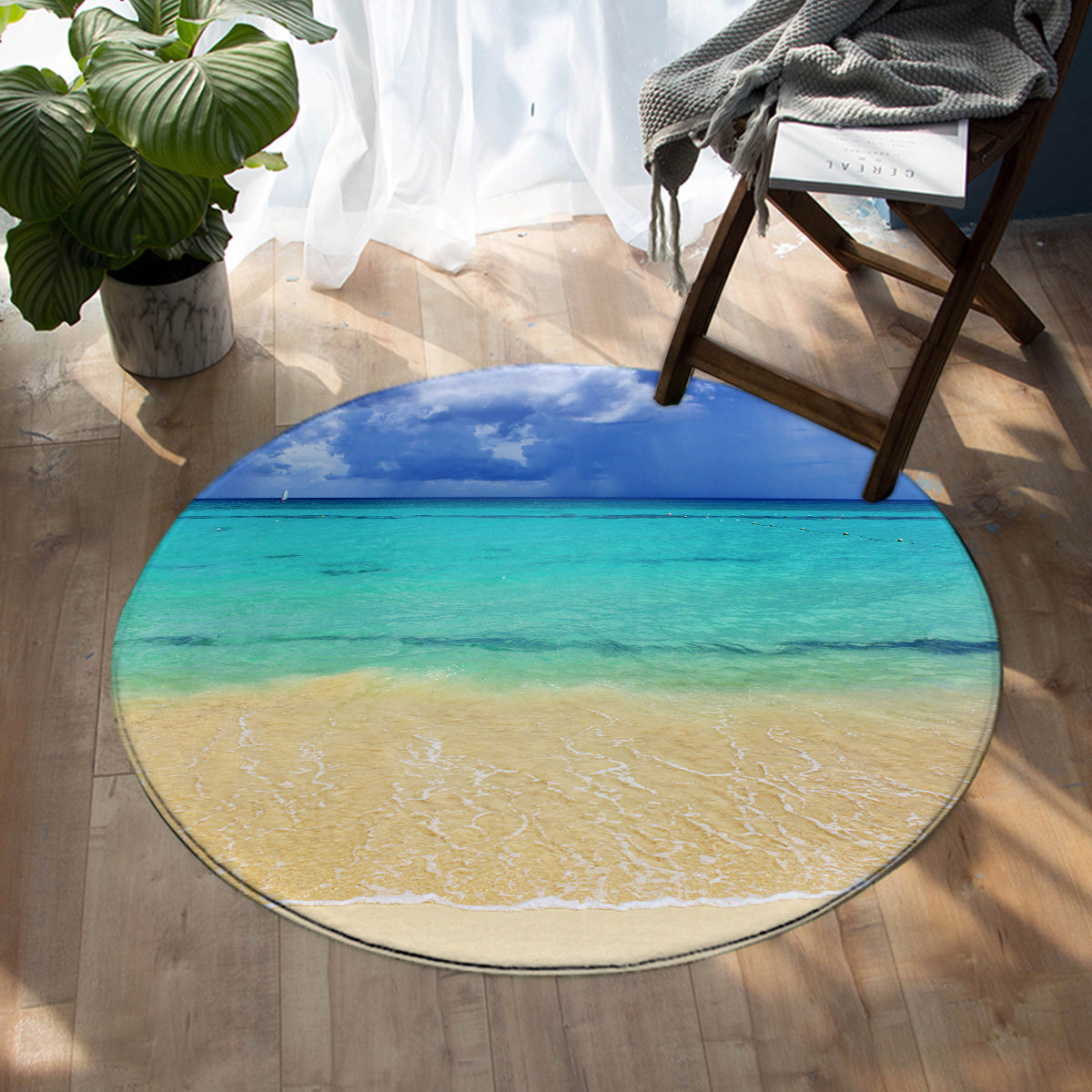 Palm Bay Round Area Rug