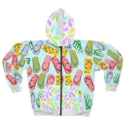 Flip Flops Galore Zip Up Hoodie