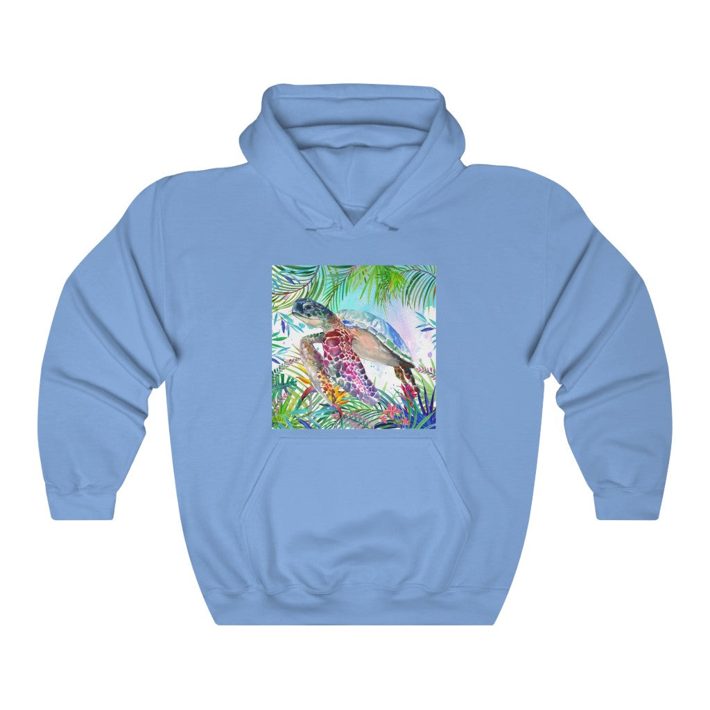 Tropical Sea Turtle Hooded Sweatshirt