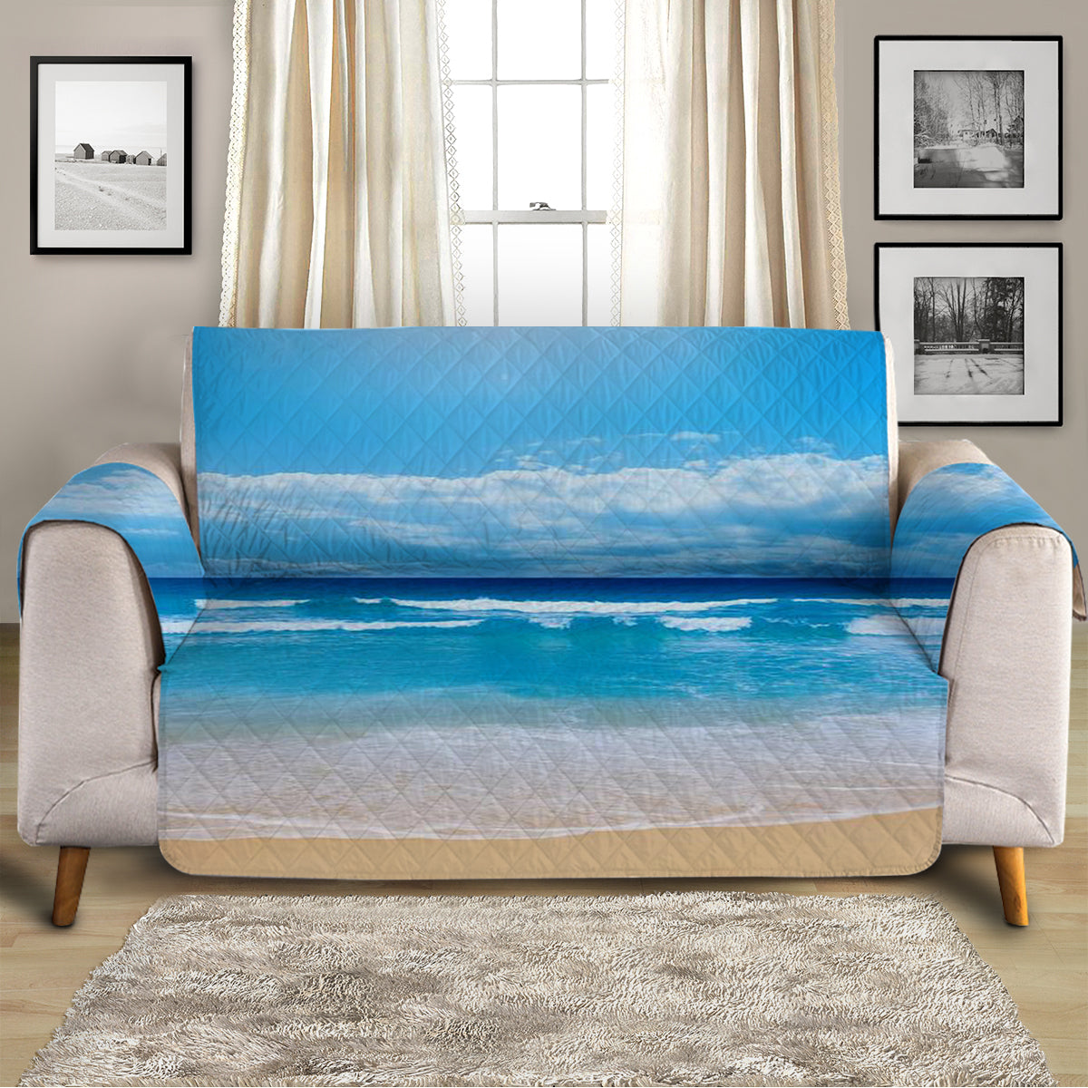 Peace of the Beach Sofa Cover