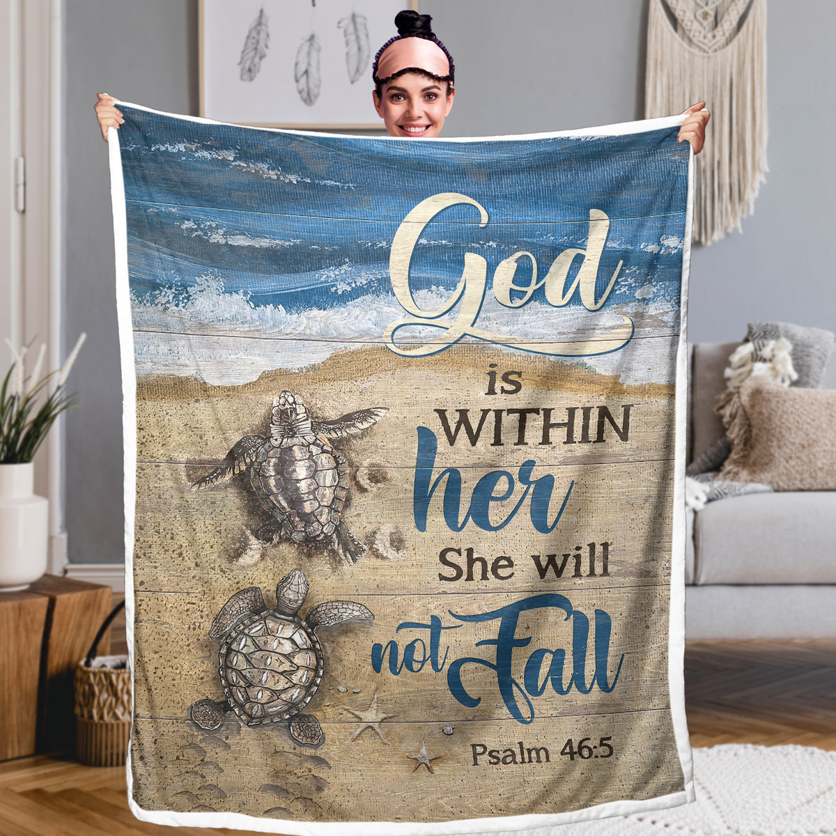 Psalm 46 Soft Sherpa Blanket