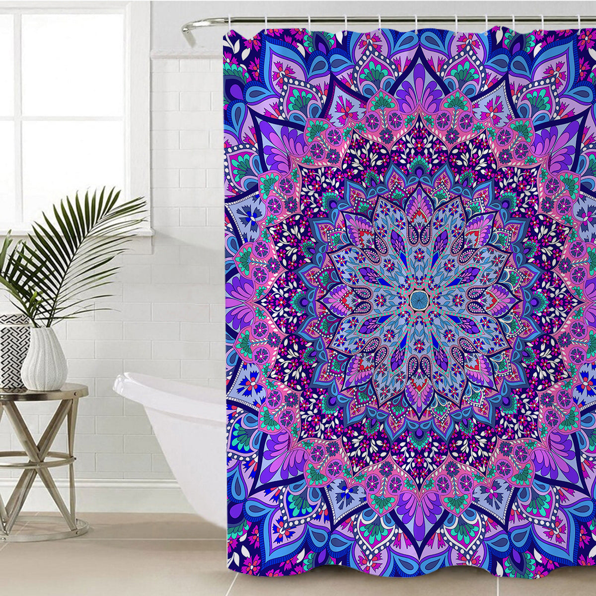 Cosmic Bohemian Shower Curtain