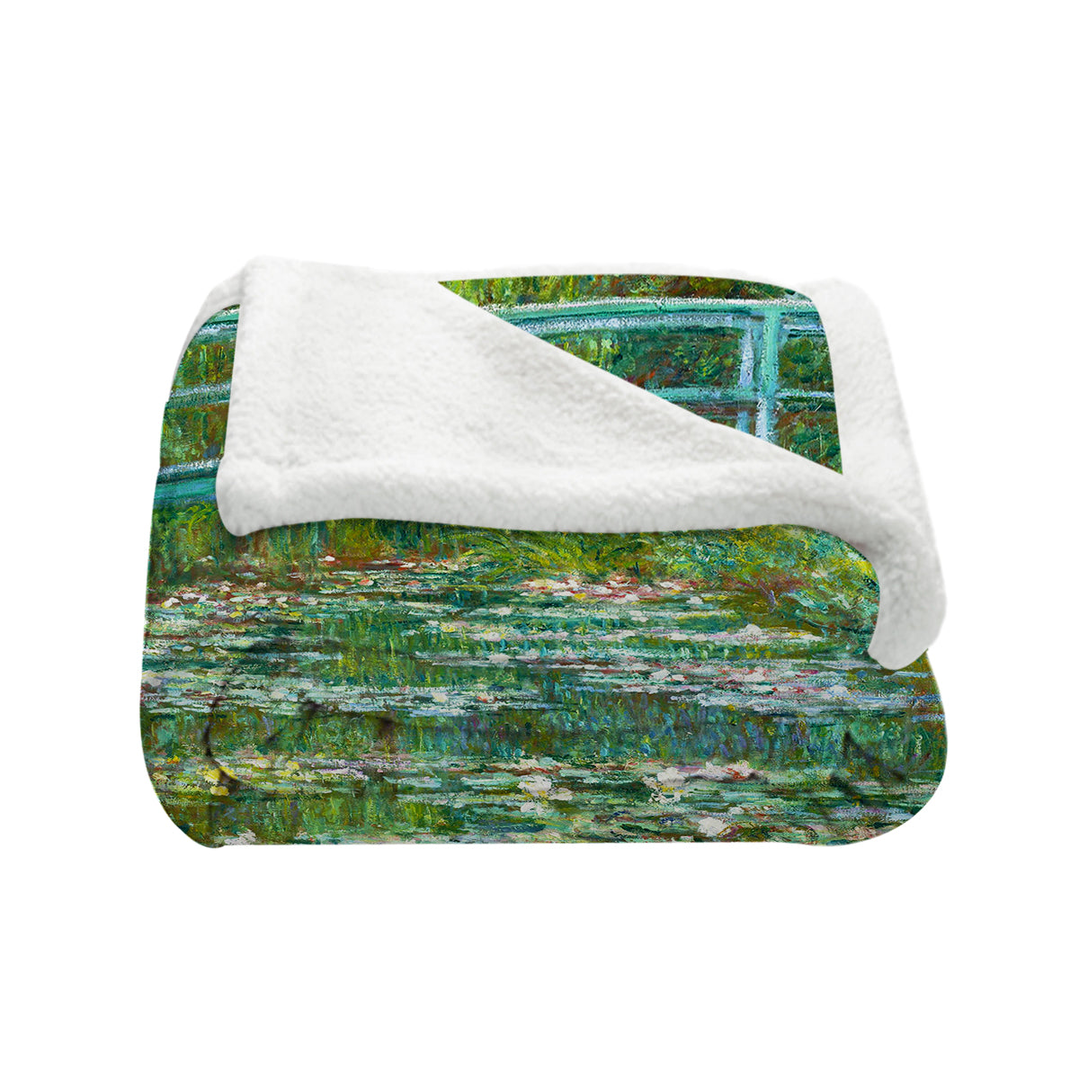 Claude Monet&#39;s The Water Lily Pond Bedspread Blanket