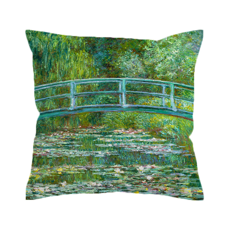 Claude Monet's The Water Lily Pond Pillow Cover